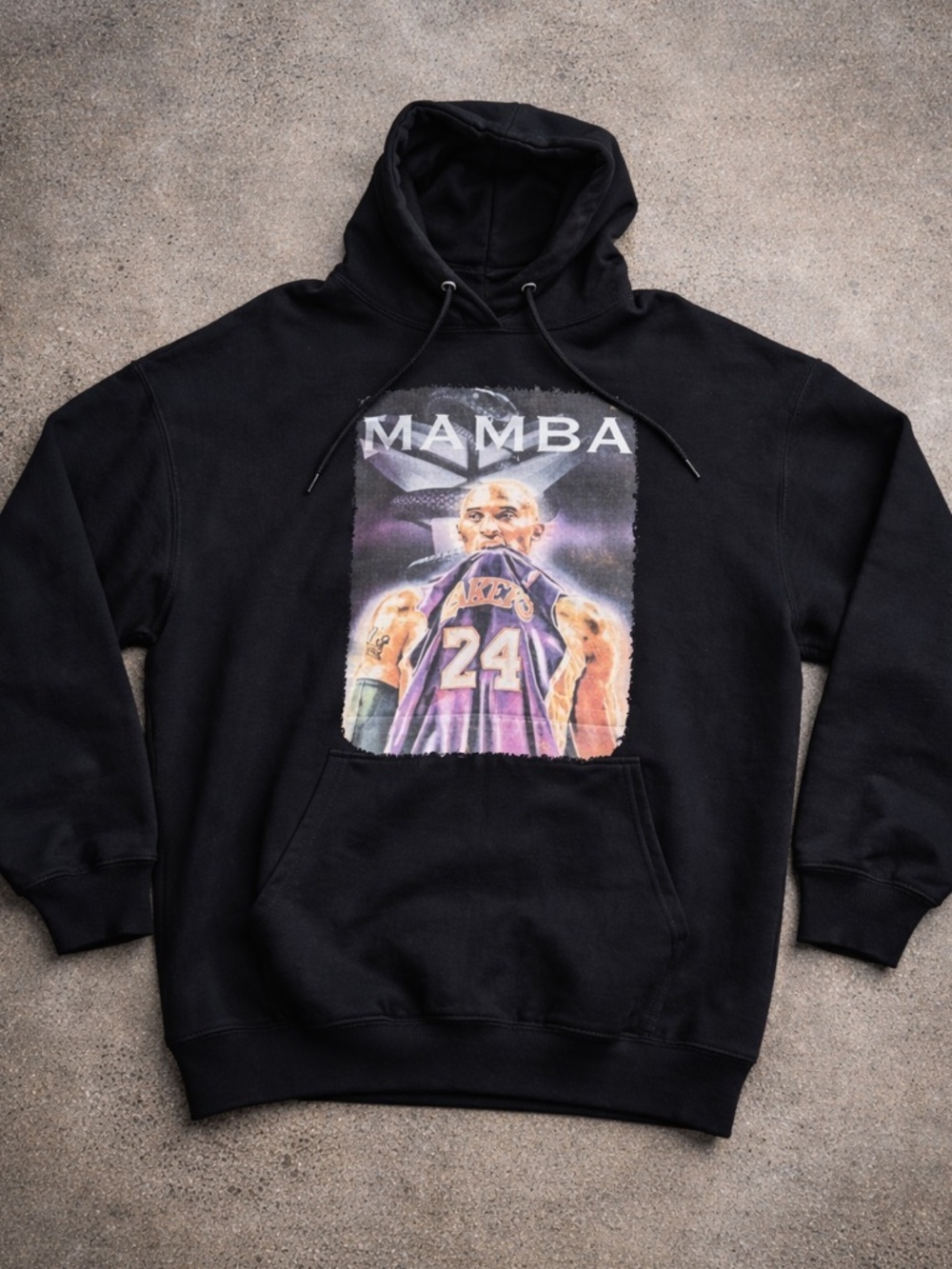 Kobe Bryant Mamba Hoodie XL Black Graphic Sweatshirt Lakers NBA Streetwear